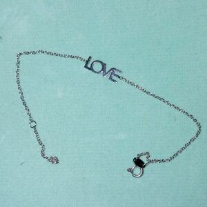 "Love" ankle bracelet